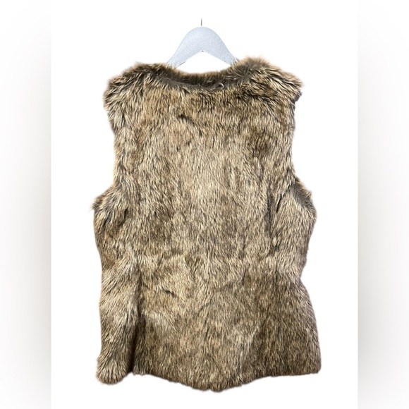 Old Navy Brown Faux Fur Vest – Small Petite - Picture 2 of 4